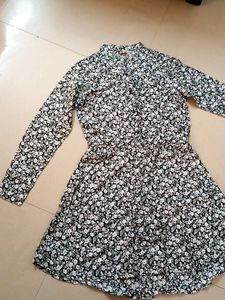 New Knee Length Dress Black