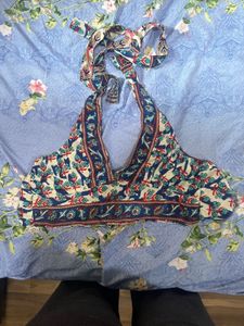 Floral Beach Halter Top - Can be worn on both side