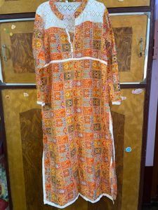 Ethnic Orange Kurta L /38