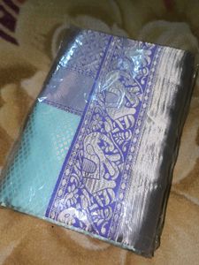 New Silk Saree With Running Blouse
