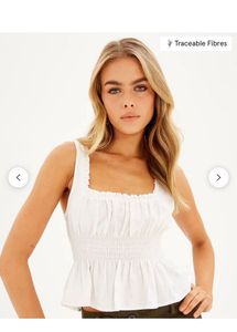 Glassons Linen Square Neck Top