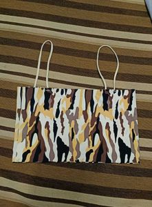 Trendy Camo Print Crop Top