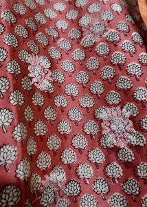 Traditional Hand Block Print Cotton Silk Kurta Set