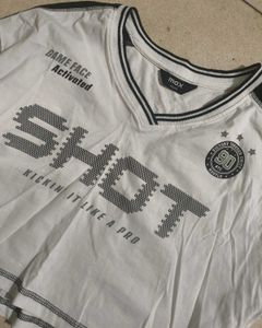 max White Graphic Cropped T-Shirt