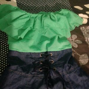 Mini Stylish Ruffle Dress