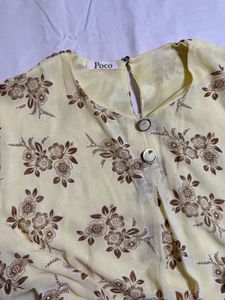 Floral Yellow Top