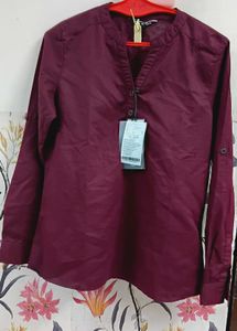 Deep Mehroon Kurta Style Tunic