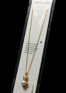 Cute Cat Pearl Necklace