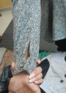 Gray Peplum Top ❤️