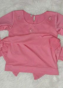 Cute Pink with glitter Toddler Top (wore once)