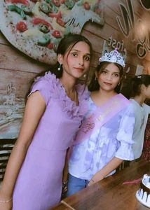 Lavender Party Dress women outfit