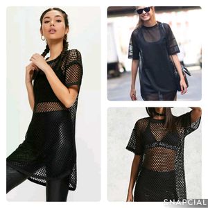 Black Mesh Top