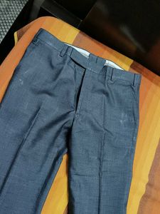 Men&#39;s Grey Fully Stitched Viscose Formal Trouser
