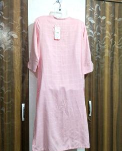 Pink Cotton Kurta