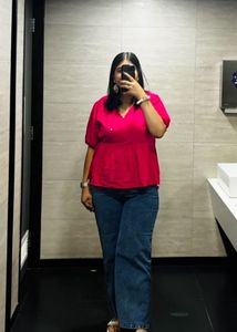 Magenta Pink Top