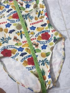 Tropical Print One-Piece Swimsuit