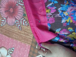 Elegant Pink Printed Saree 💖