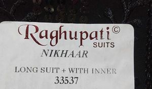Black  Georget Dress Material