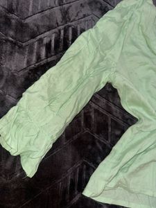 Mint Green Peplum Top