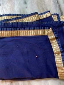 Heavy Embroidery Navy Blue Suit