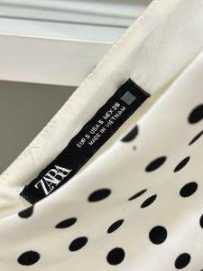 Zara Satin Polka Dress