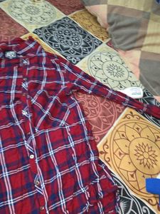 Red and Blue Plaid Shirt