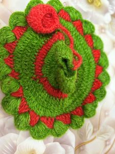 Handcrafted Idol Dress colour green