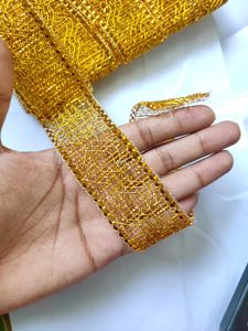 Golden Colour Sarees Lace