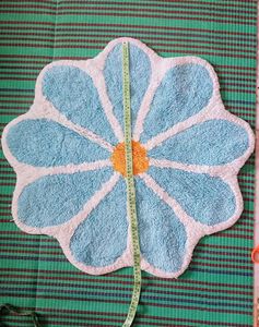 Blue Floral Bath Mat