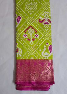 Green & Pink Saree