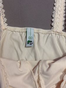 Newme Lace Trim Corset Top