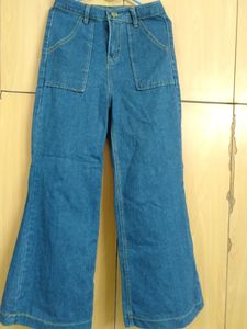 High Waist Blue Jeans