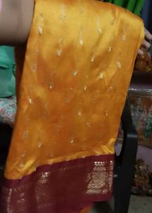 Yellow Silk Saree