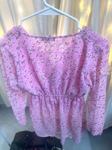 Pink Floral Top