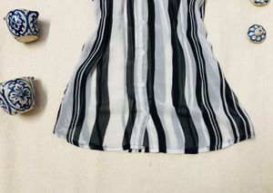 Black Stripped Trendy Top