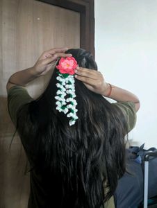Handmade Crochet Lotus Gajra