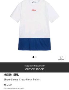 MSGM Crew-Neck Tshirt