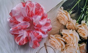 Valentine Day Special Organza Scrunchie