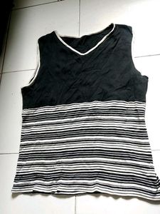Black & White Striped Tank Top