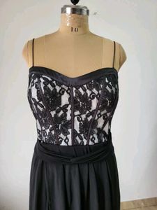 Lace Bustier Cocktail Dress