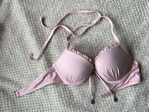 Light Pink Ruffled Bikini Top