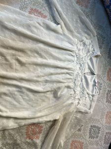 Elegant Sheer White Blouse