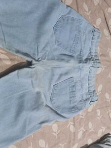 blue denim straight fit