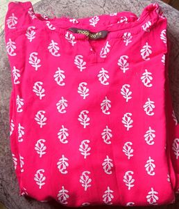 Pink Printed Pajama Set