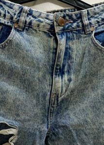 Distressed Denim Jeans