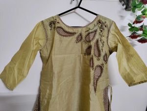 Golden Brown Anarkali Kurta