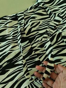 Zebra Print Cotton Dress