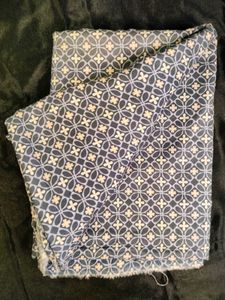White And Grey Dress Material For Kurta