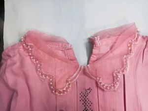 Pink Tunic with Pearl Detail
