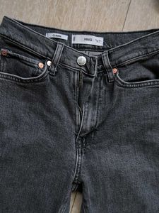Mango Grey Wash Denim Jeans - Size Unknown